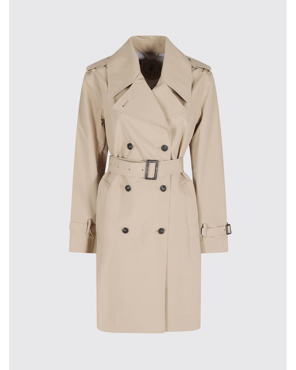 Save The Duck Natural Talya Double-Breasted Trench Coat