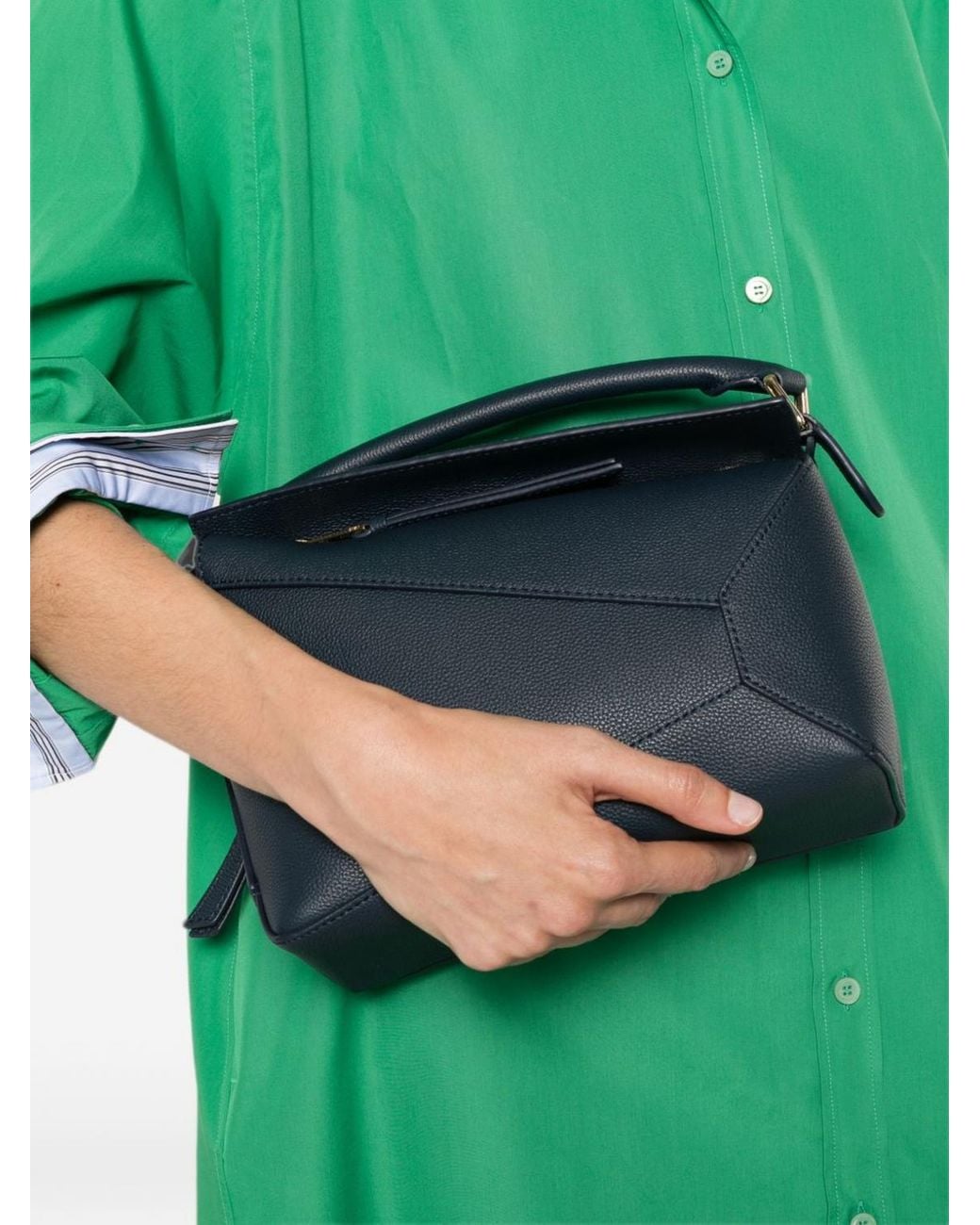 Loewe Blue Small Puzzle Edge Bag