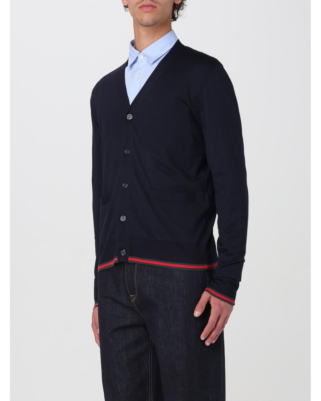 Gucci Blue Cardigan for men
