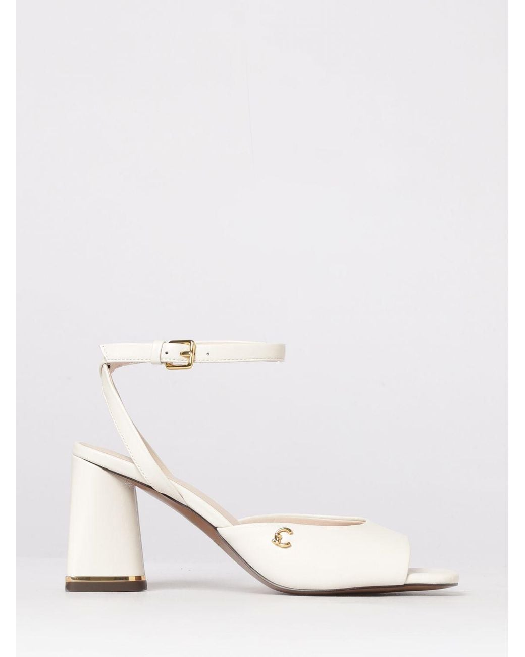 Coccinelle White C-Everyday Leather Sandals