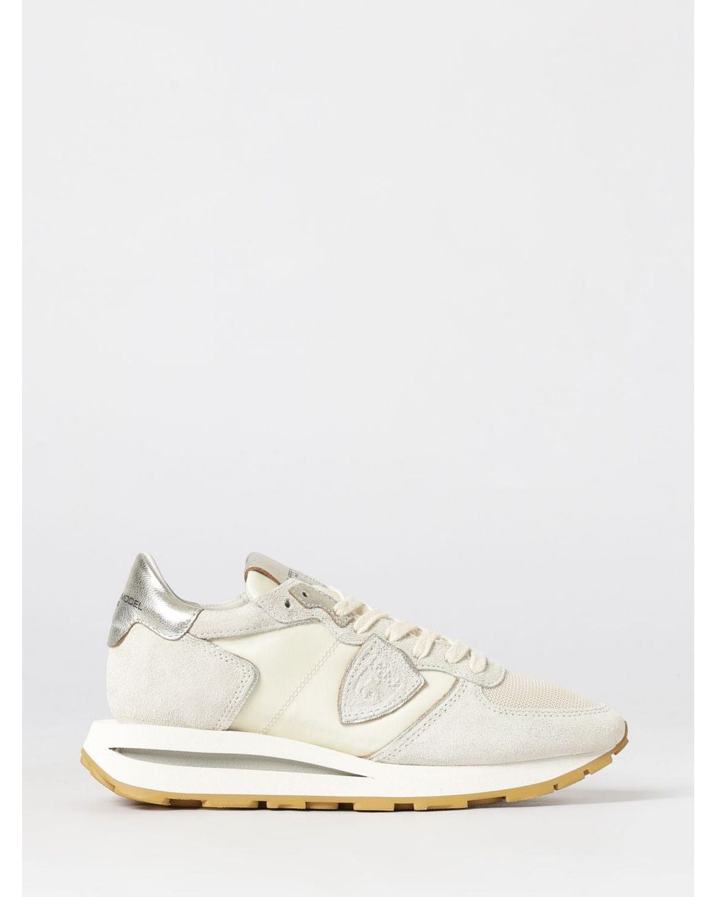 Philippe Model White Tropez Haute Suede Sneakers