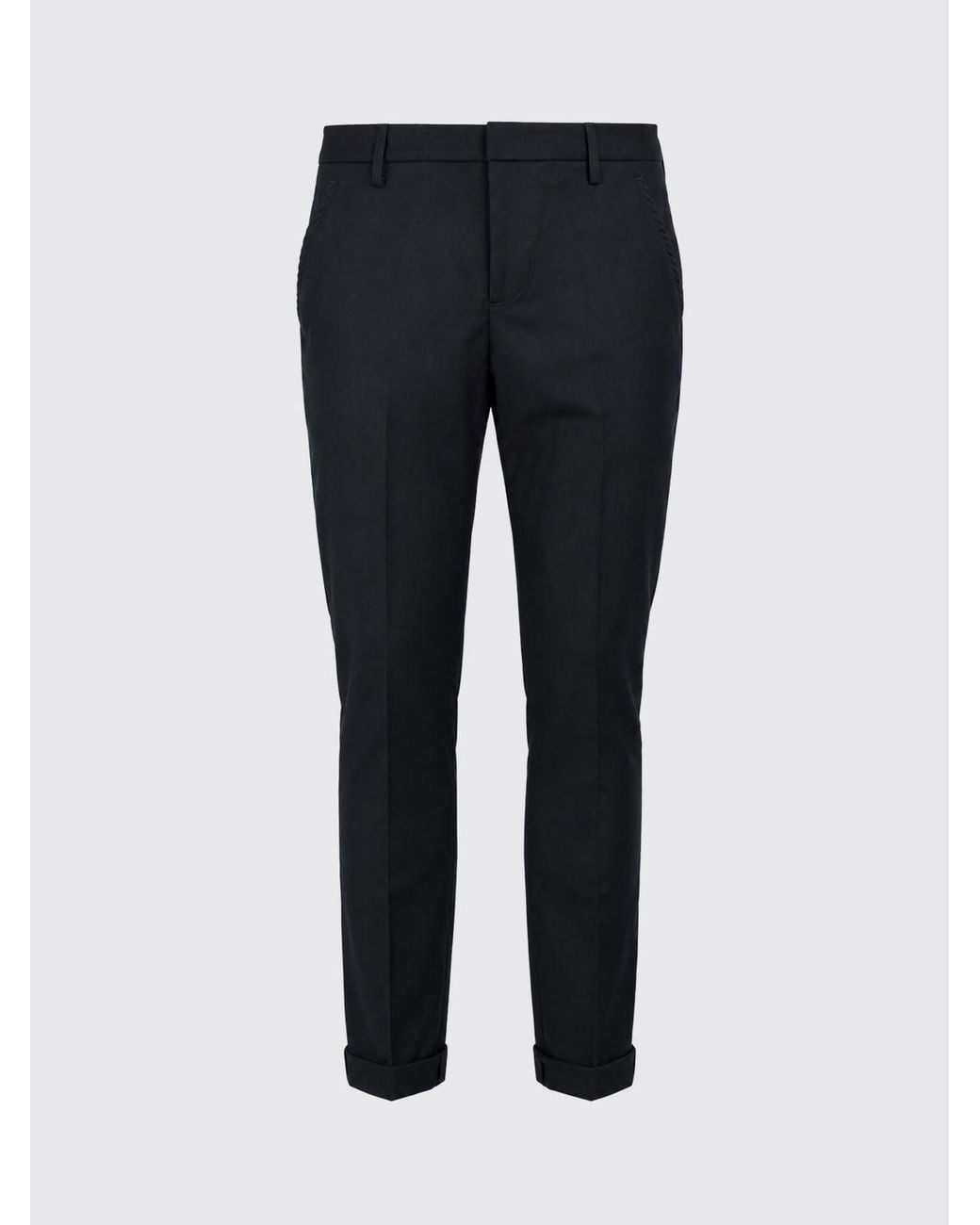 Dondup Black Gaubert Slim Fit Sartorial Pants for men