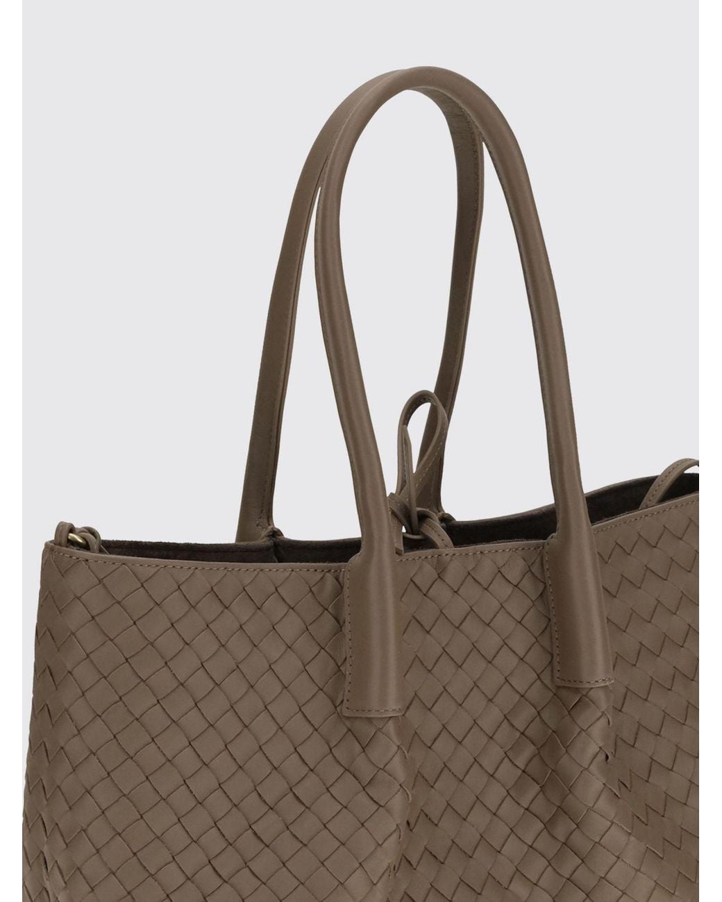 Bottega Veneta Brown Pinacoteca Medium Woven Leather Bag