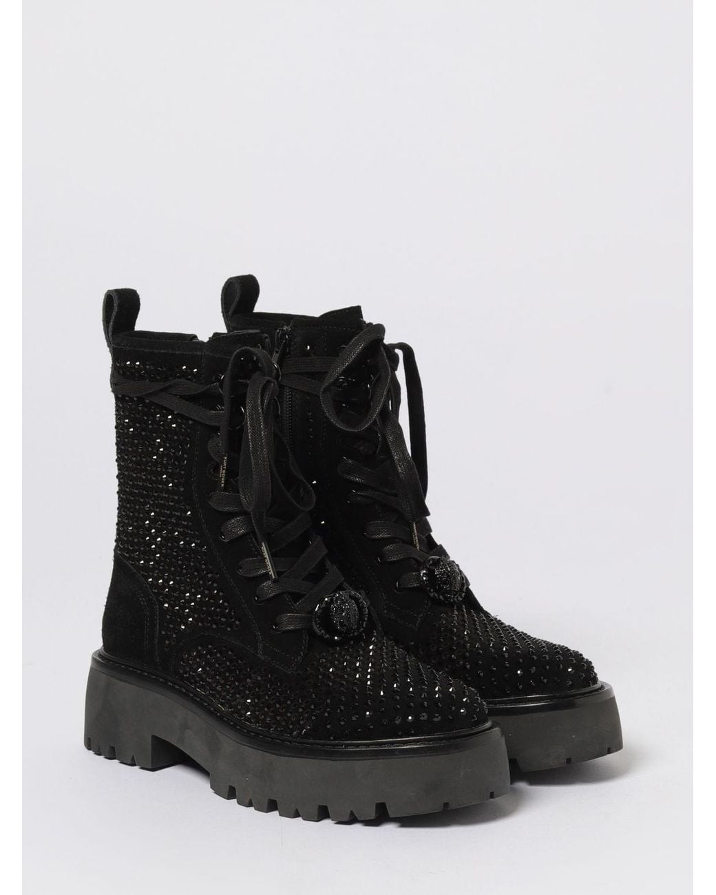 Kurt Geiger Black Flat Ankle Boot