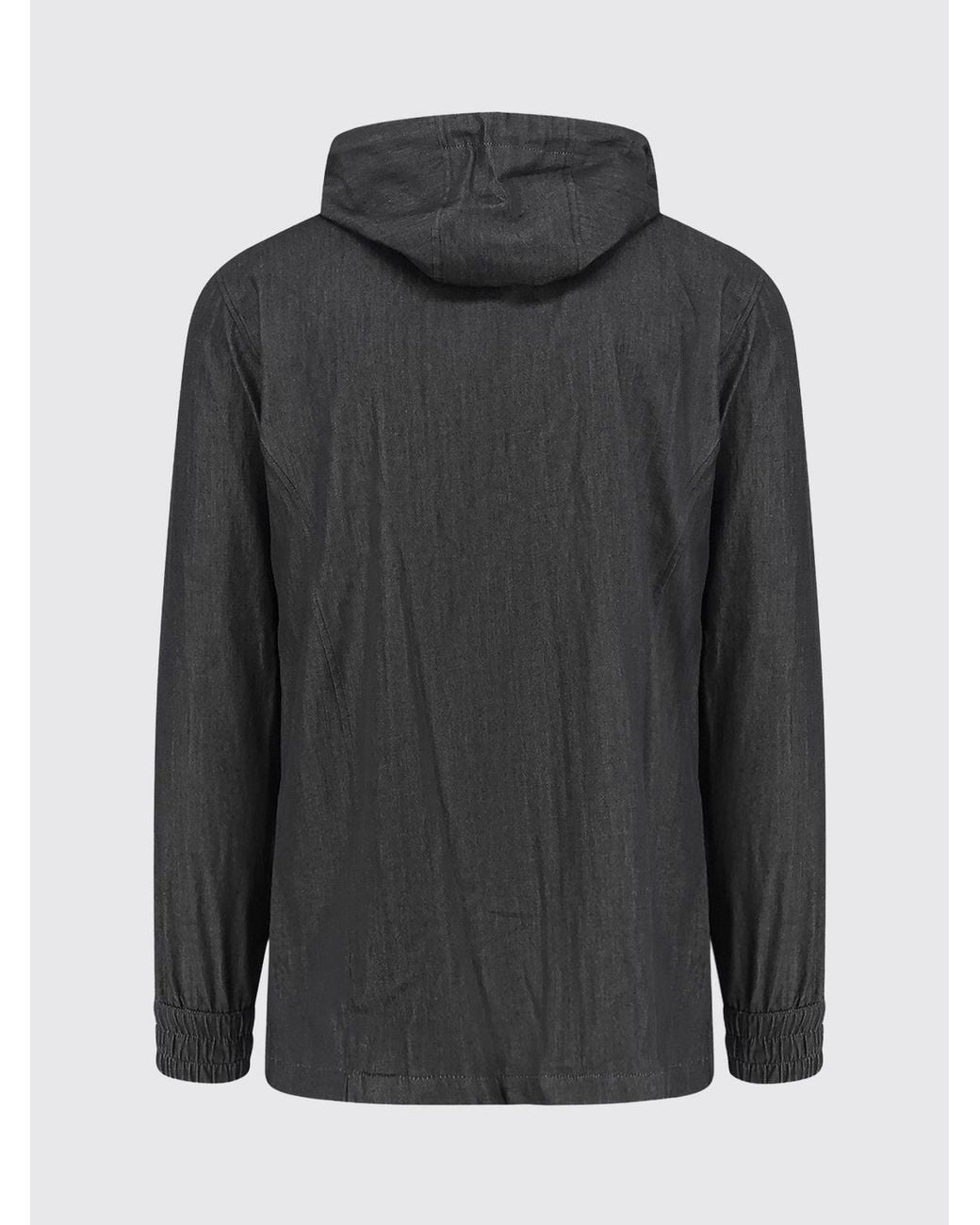 Kiton Blue Slim Fit Hooded Technical Fabric Sports Jacket for men
