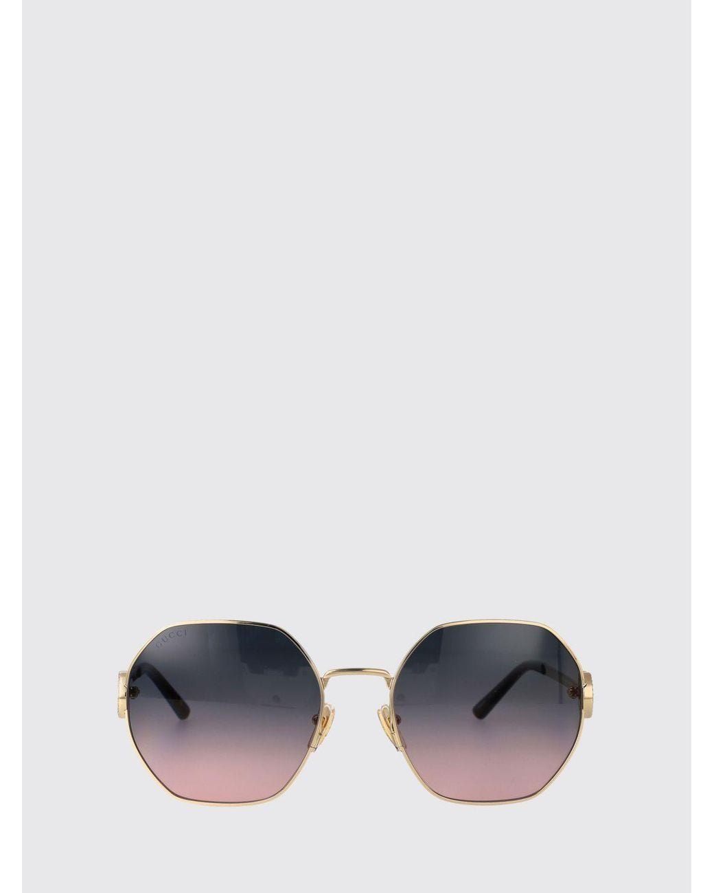 Gucci White Gg2046S Metal Sunglasses