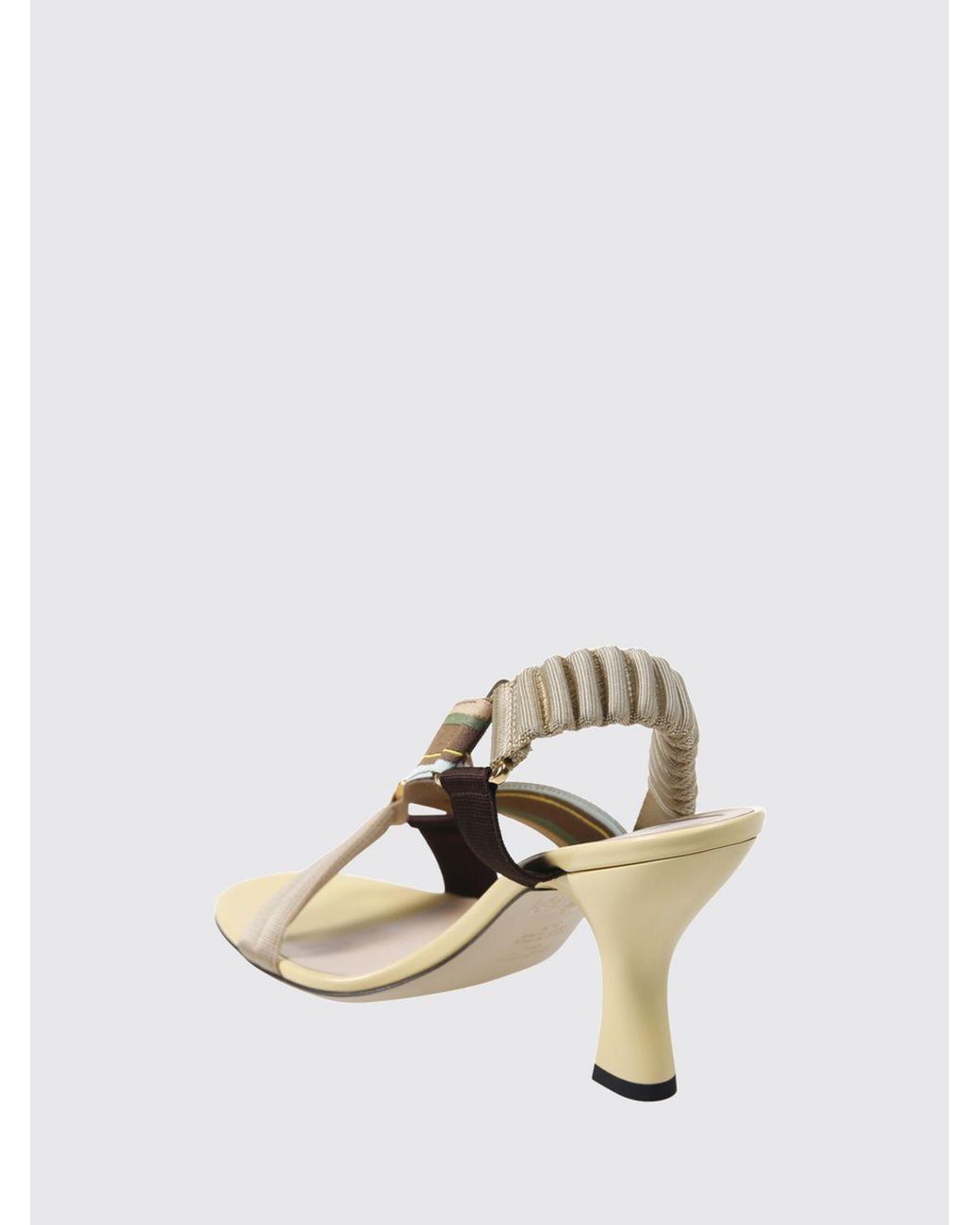 Fendi Natural Colibrì High-Heeled Slingbacks