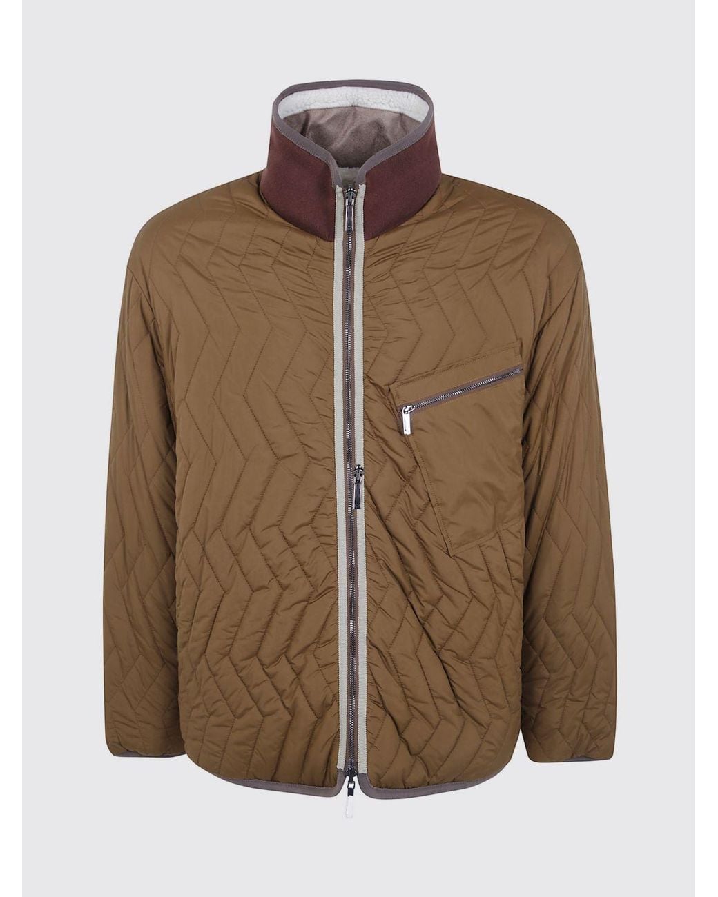 Emporio Armani Brown Reversible Puffer Jacket for men