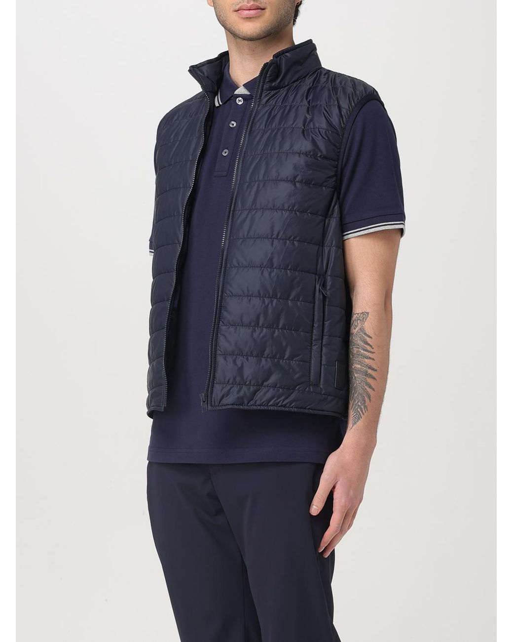 Gilet Trapuntato di Fay in Blue da Uomo