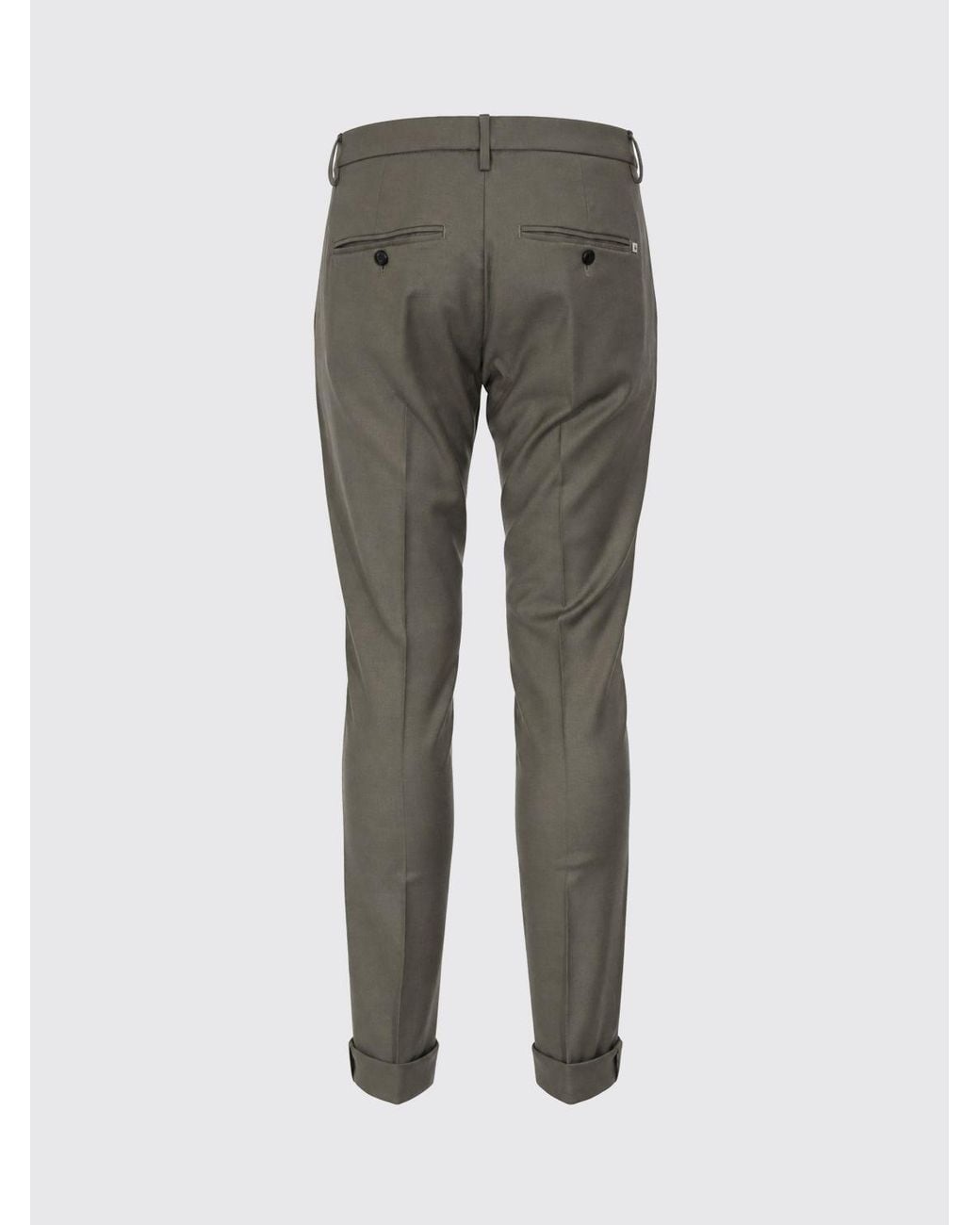 Dondup Gray Gaubert Slim Fit Sartorial Pants for men