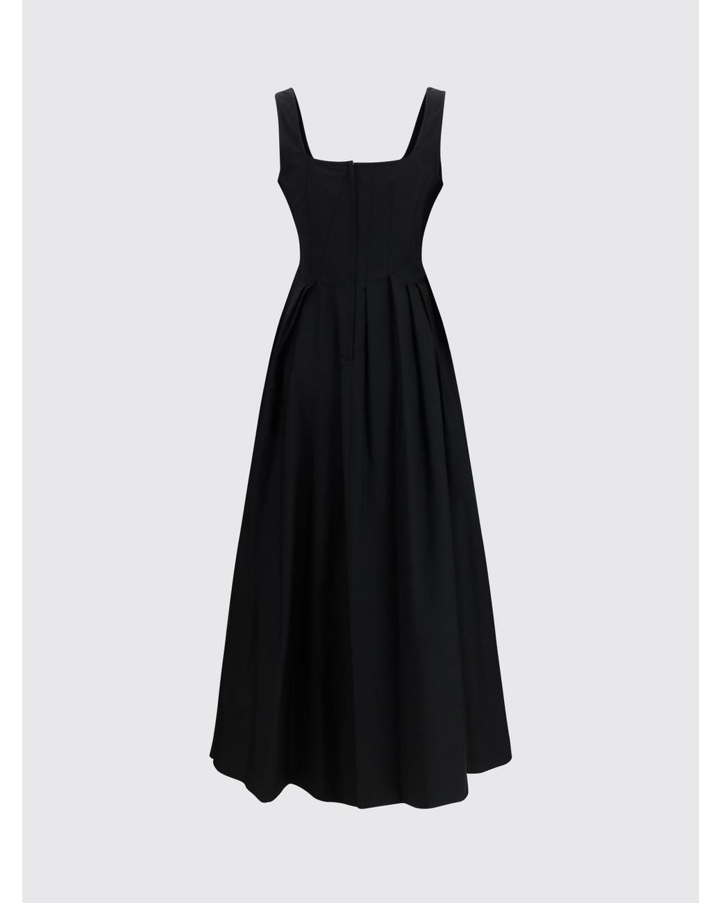 Sportmax Blue Cotton Midi Dress