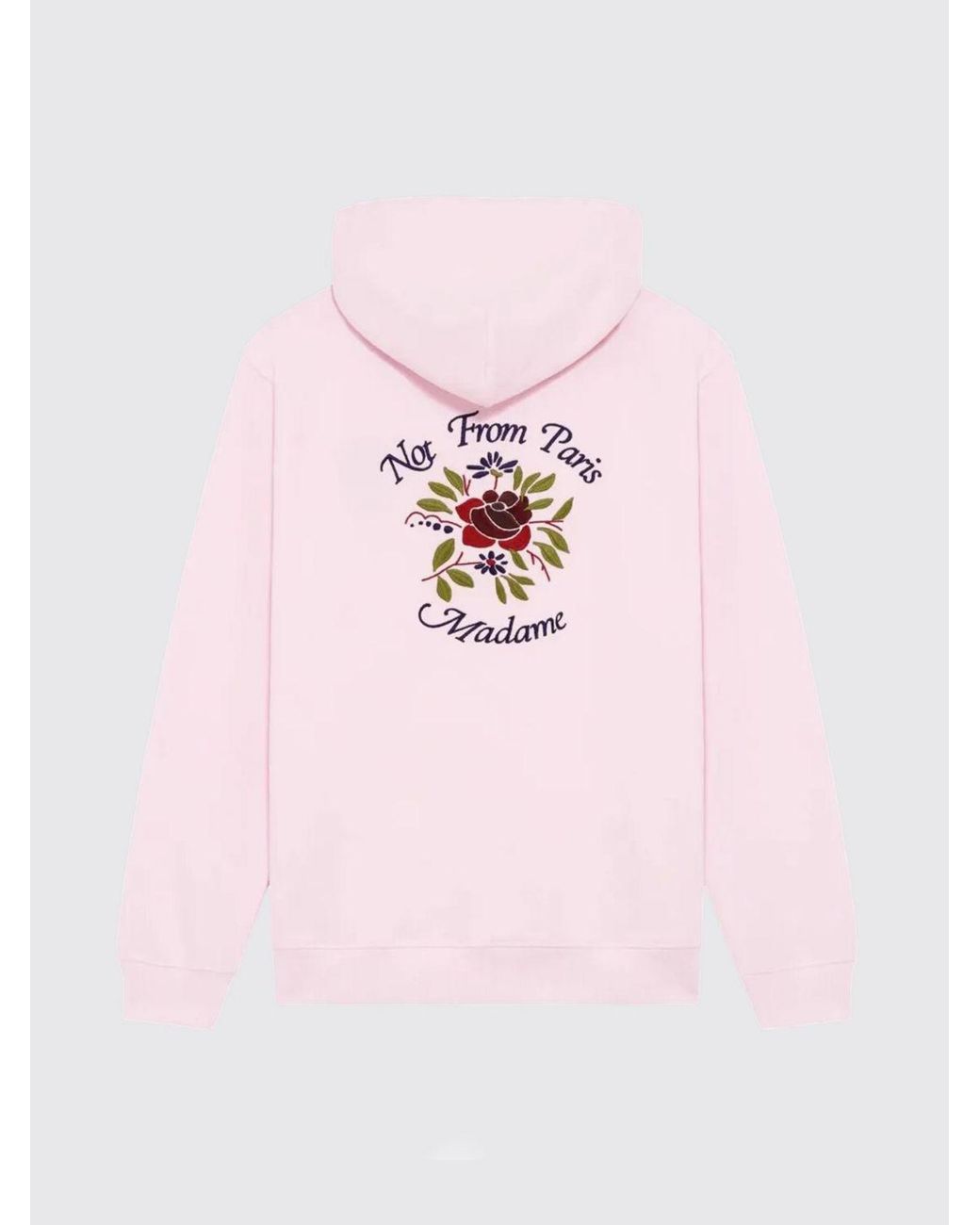 Drole de Monsieur Pink Cotton Hoodie for men