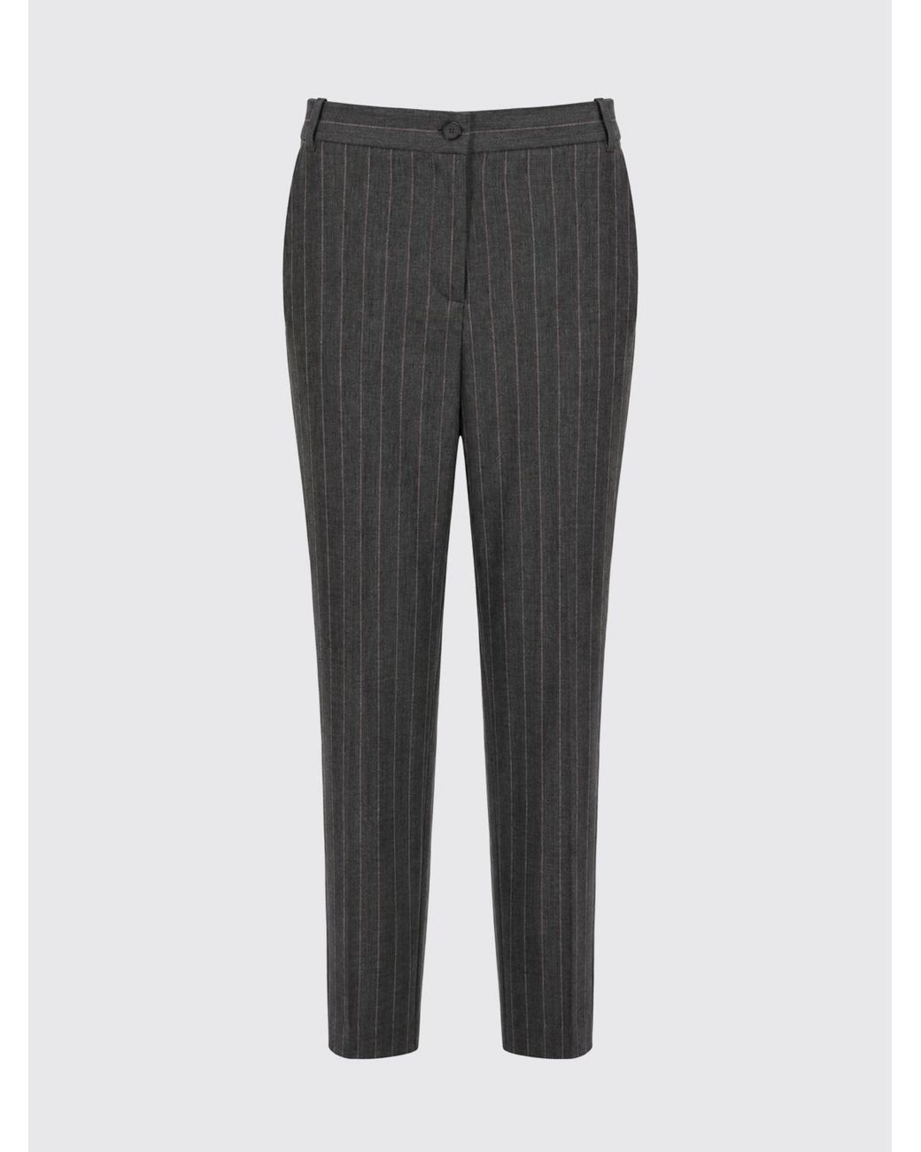 Pinko Black Pinstriped Slim Fit Chino Trousers