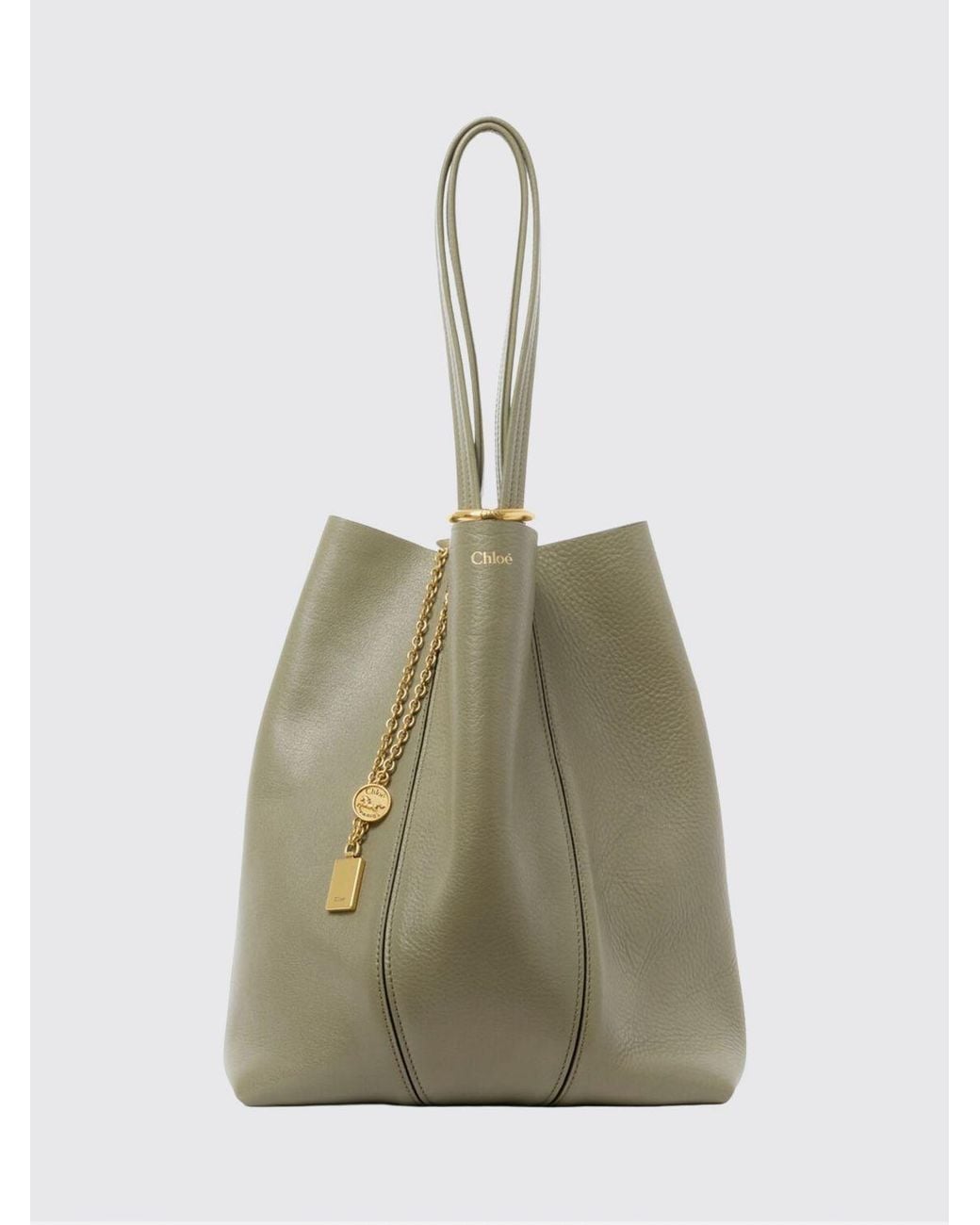 Chloé Green ChloÉ Spin Grained Leather Bag
