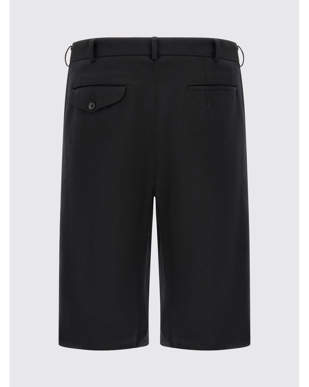 Comme des Garçons Black Comme Des GarÇ Ons Homme Plus Knee-Length Pure Wool Chino Shorts for men