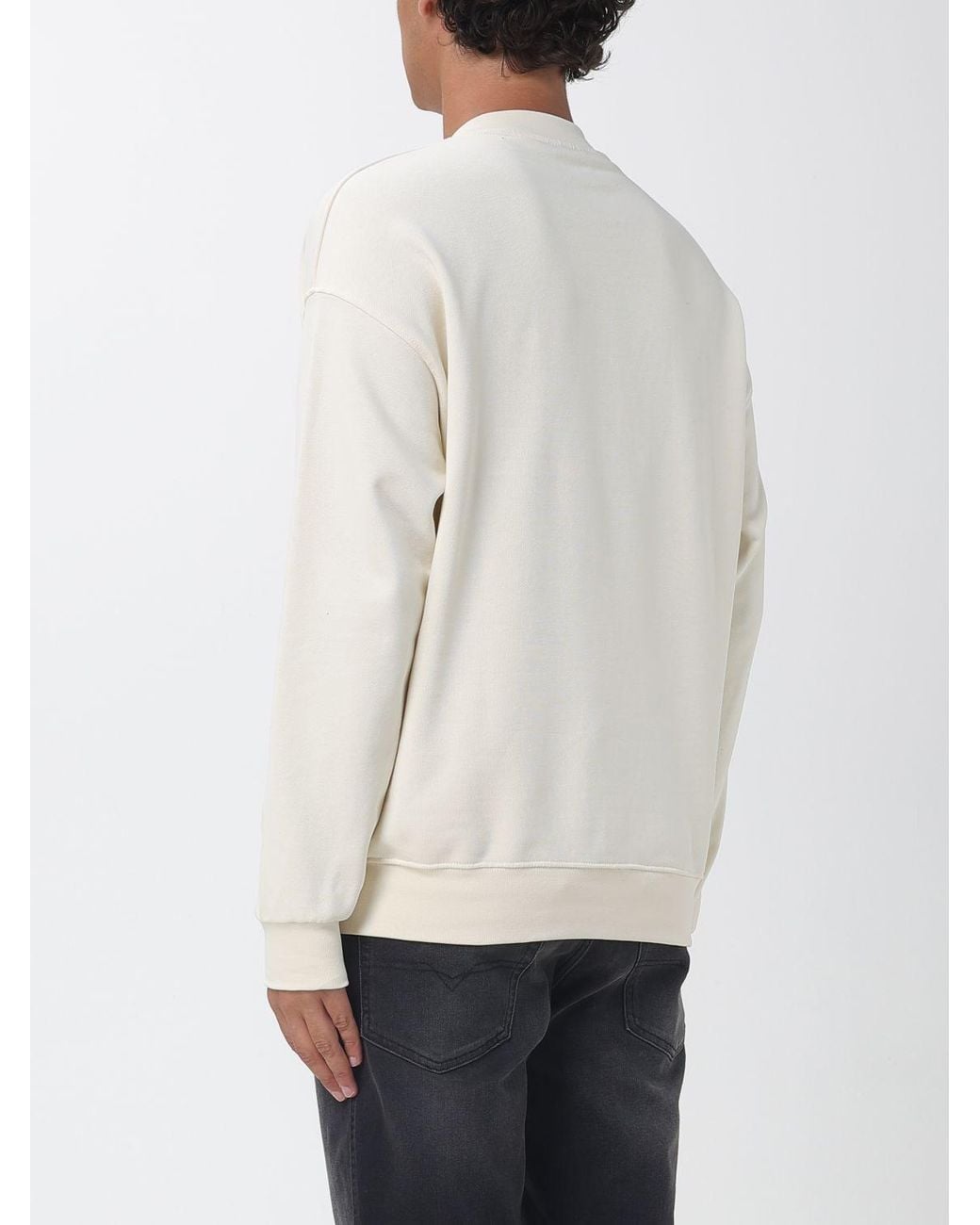 DISCLAIMER White Sweatshirt for men