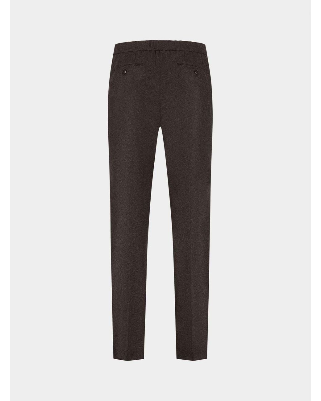 Brioni Brown Slim-Fit Tailored Gabardine Trousers With Concealed Fastening for men
