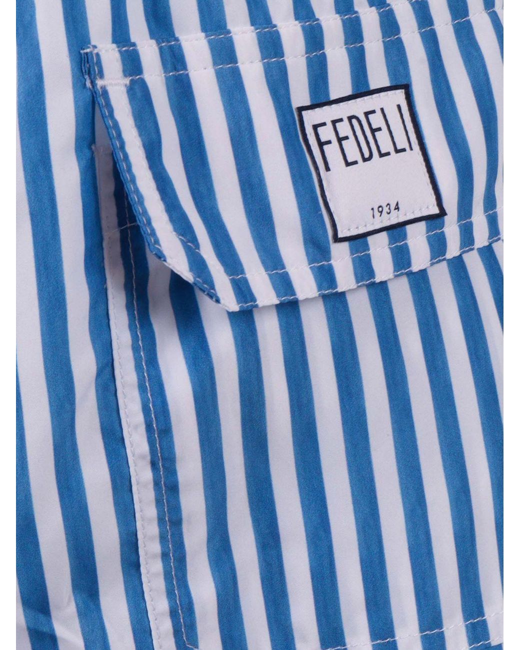 Fedeli Blue Swimsuit for men