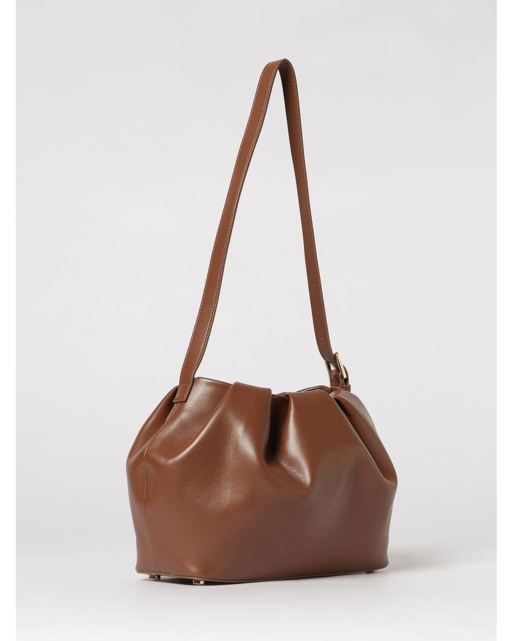 THEMOIRÈ Brown ThemoirÈ Draped Vegan Leather Athena Bag