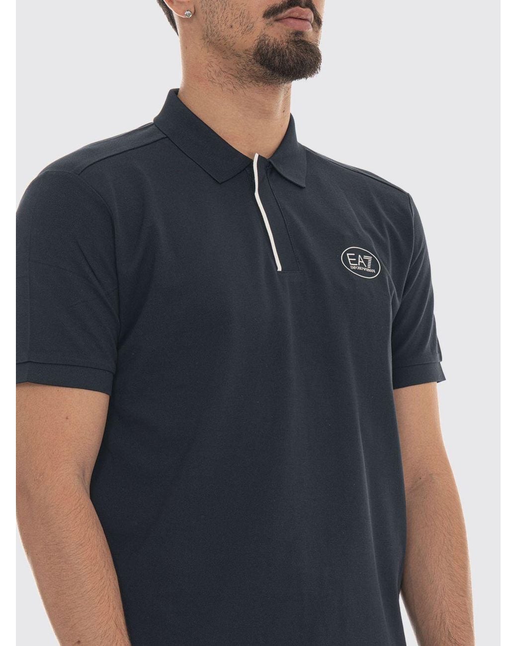 EA7 Blue Polo Shirt for men