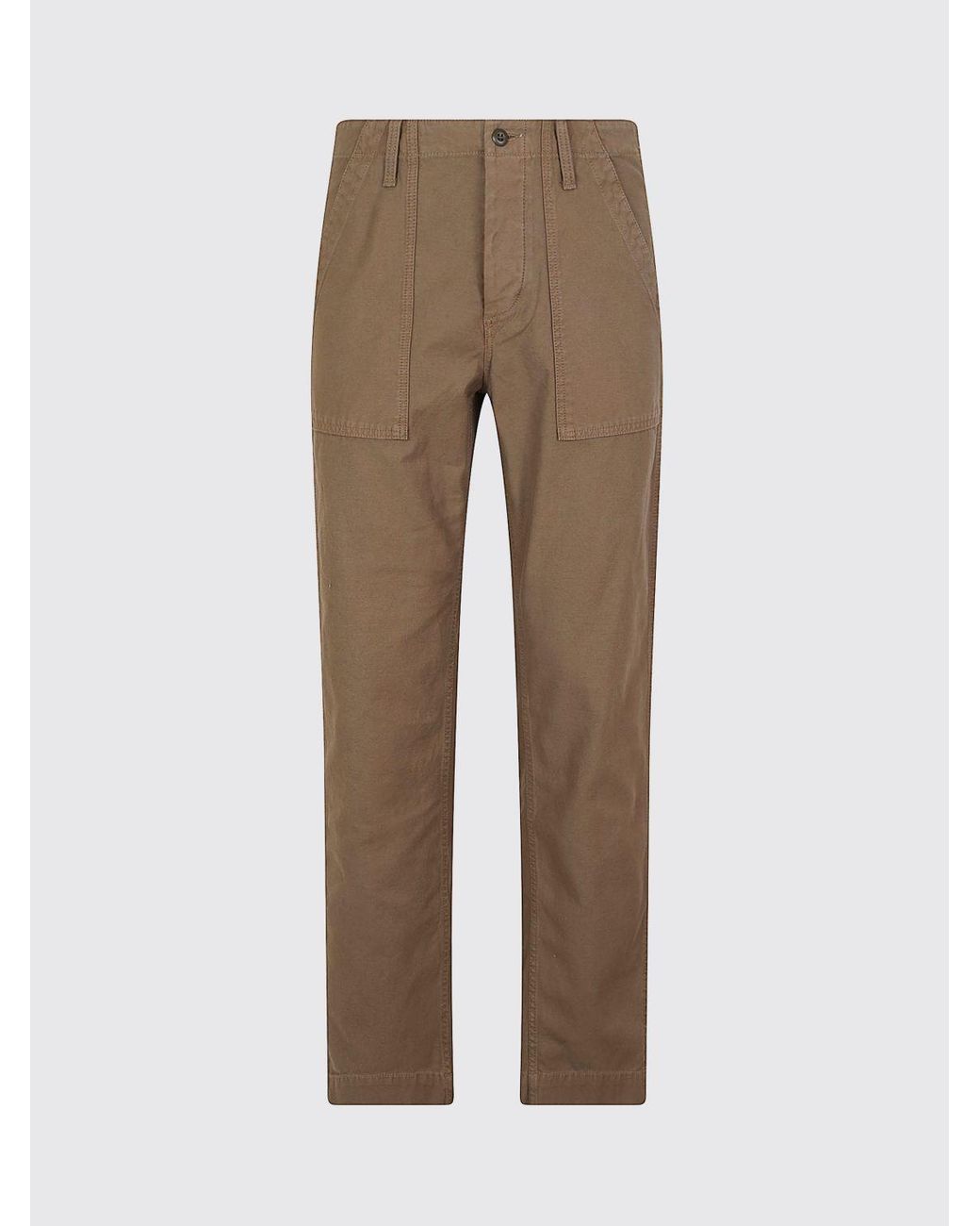 Filson Natural Straight-Leg Cotton Trousers With Patch Pockets for men