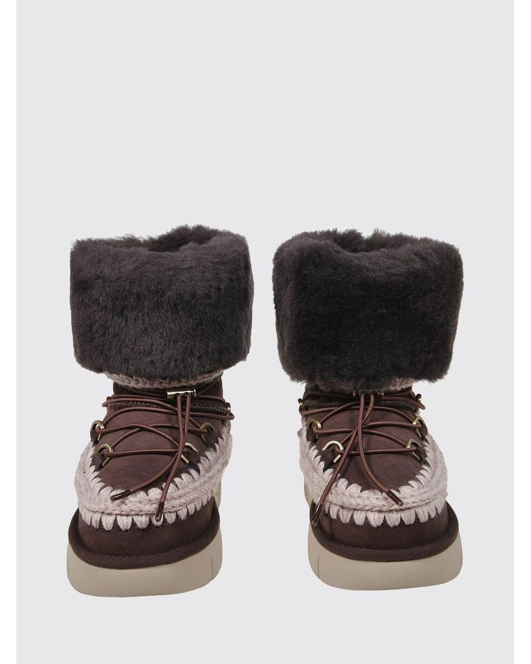 Mou Black Flat Ankle Boot