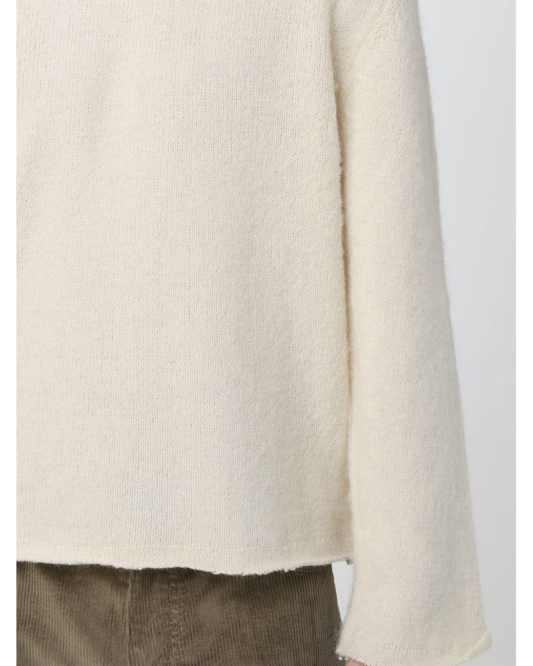 Diana Studio Natural Long-Sleeved Crewneck Sweater for men