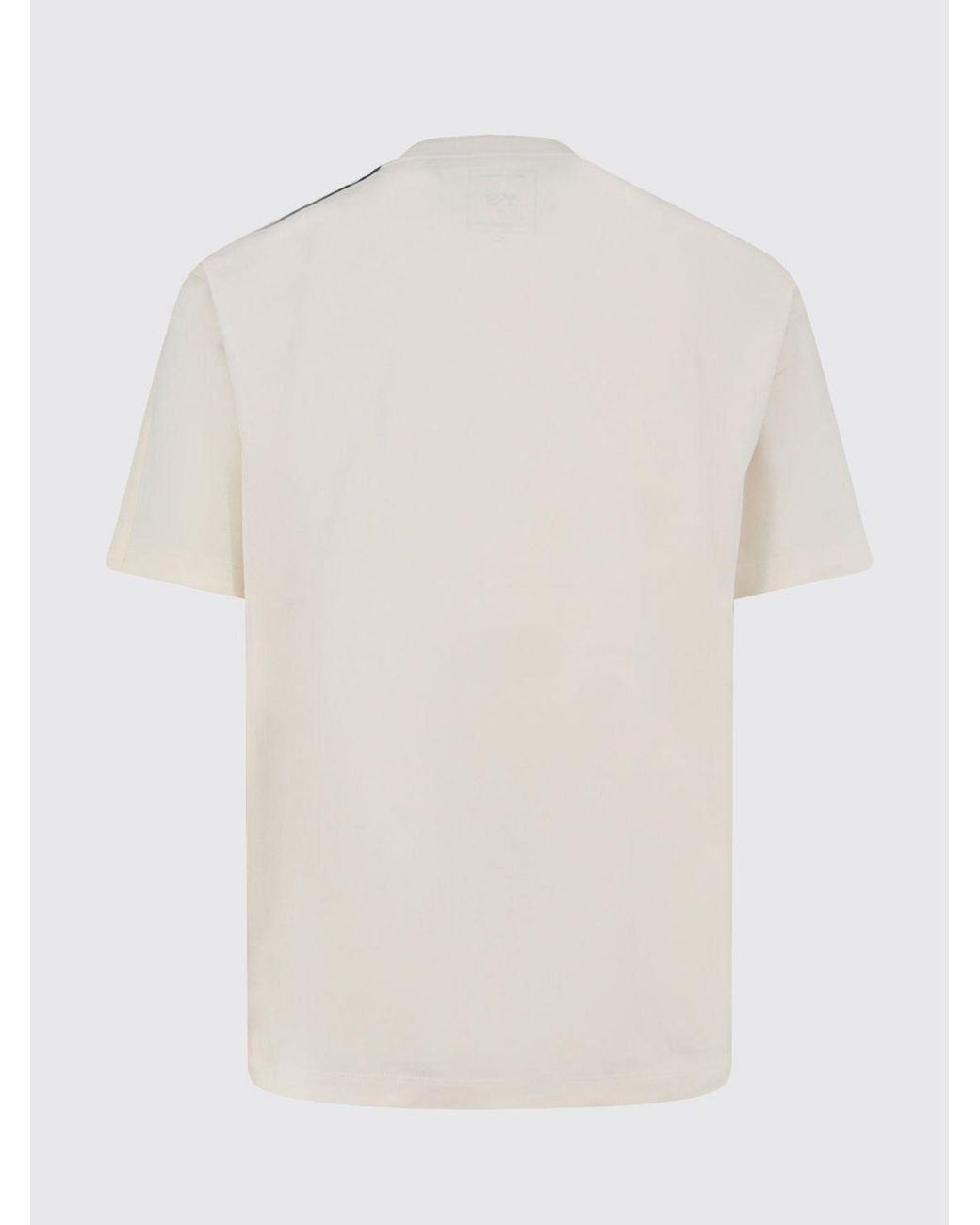 Y-3 White Relaxed Fit Cotton Jersey T-Shirt With 3-Stripes Logo for men