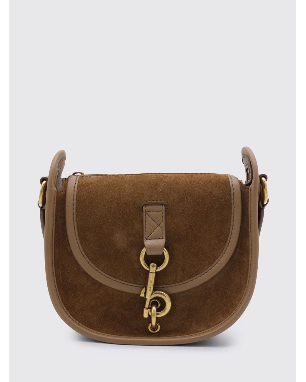Burberry Brown Suede Messenger Bag