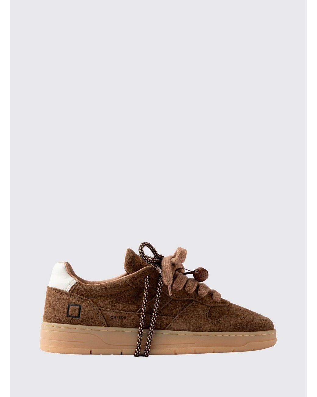 Date Brown Court 2.0 Suede Trainers With Perforated Toe for men