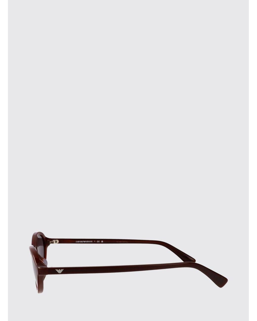 Emporio Armani Brown Two-Tone Acetate Cat-Eye Sunglasses
