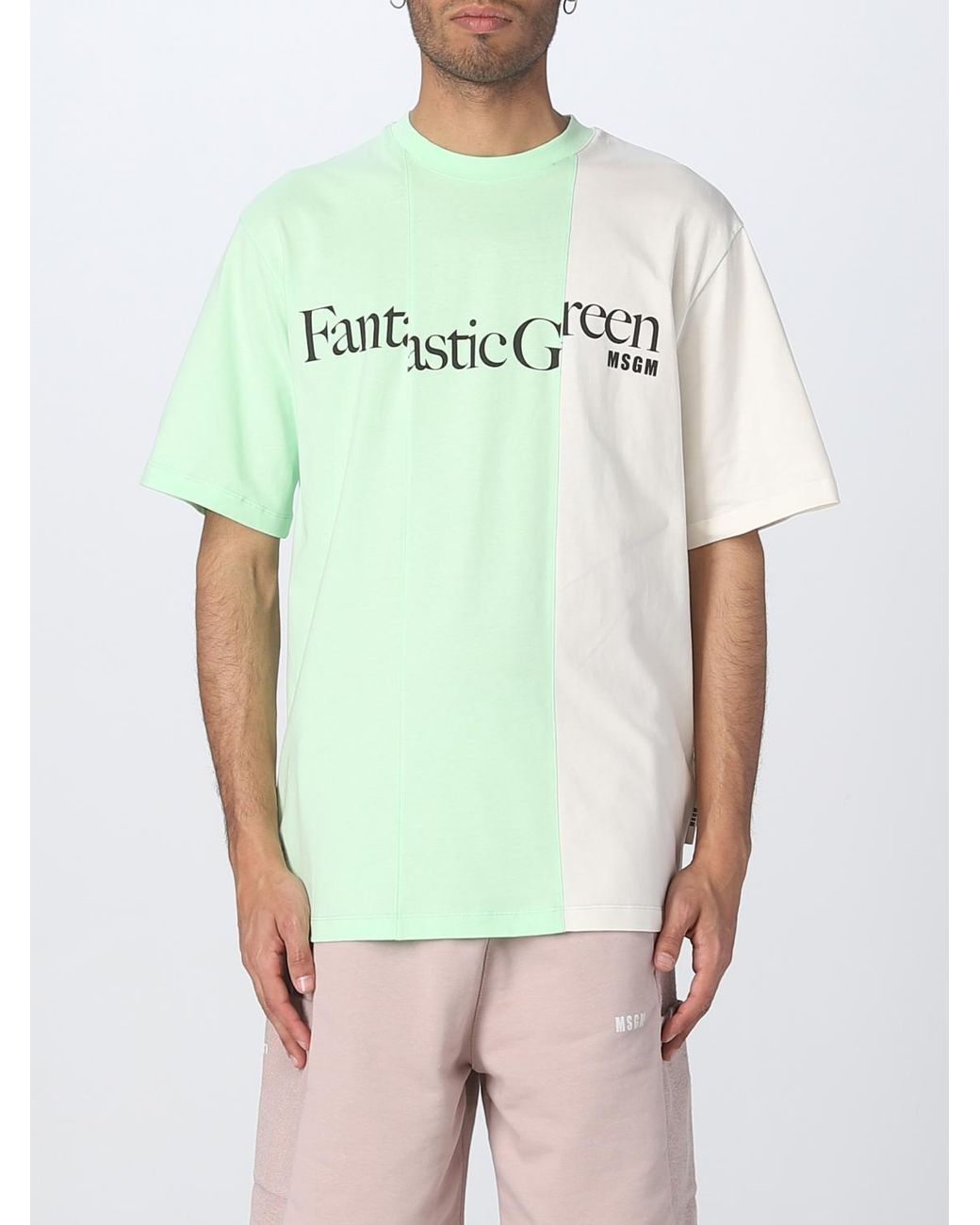 T-Shirt Homme MSGM pour homme en coloris Green