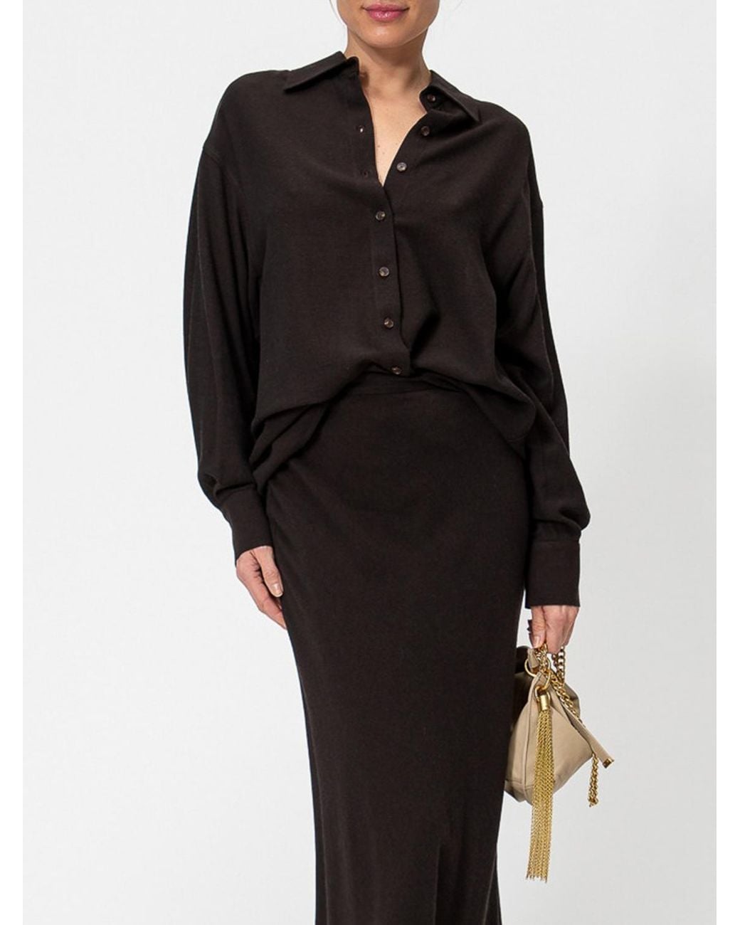 Twinset Black Classic Collar Shirt