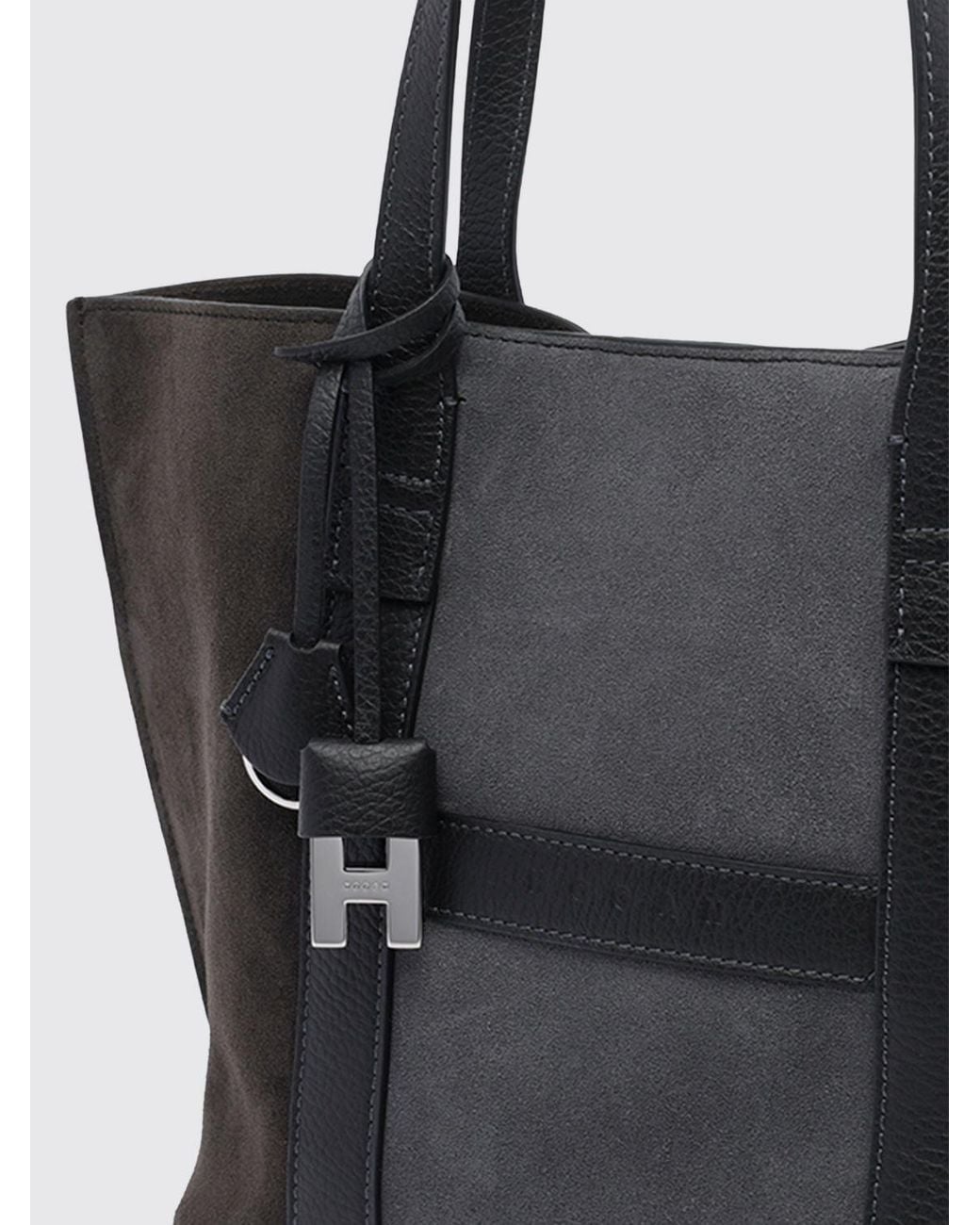 Hogan Black Script Tote Bag