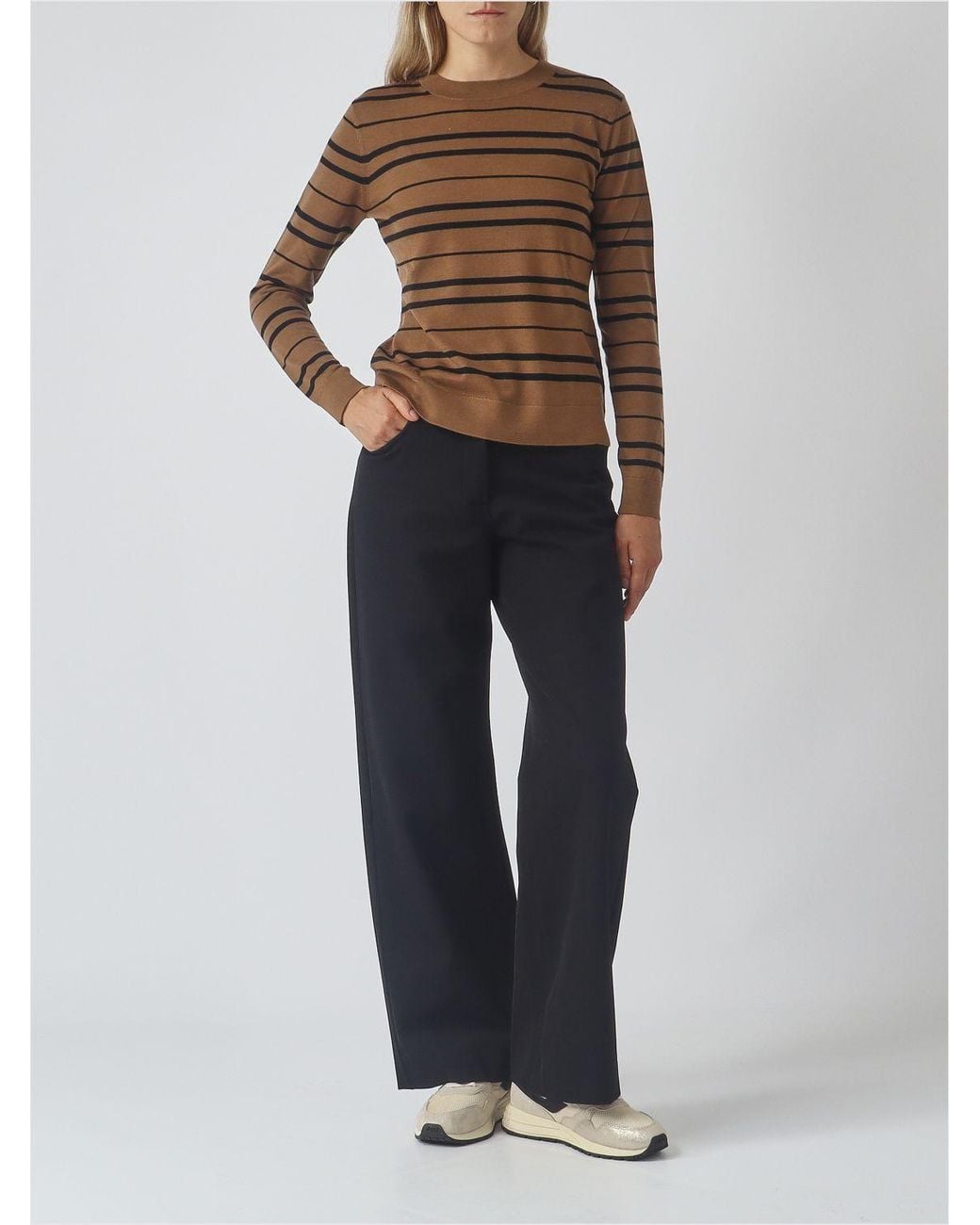 Max Mara Black Gela Wide-Leg Cotton-Blend Trousers