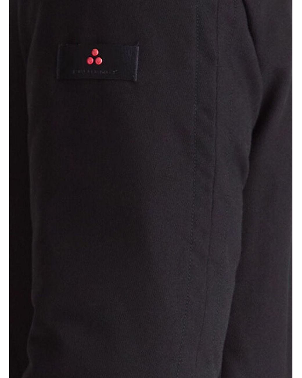 Peuterey Black Water-Repellent Kasa Ki Knee-Length Parka With Hood for men