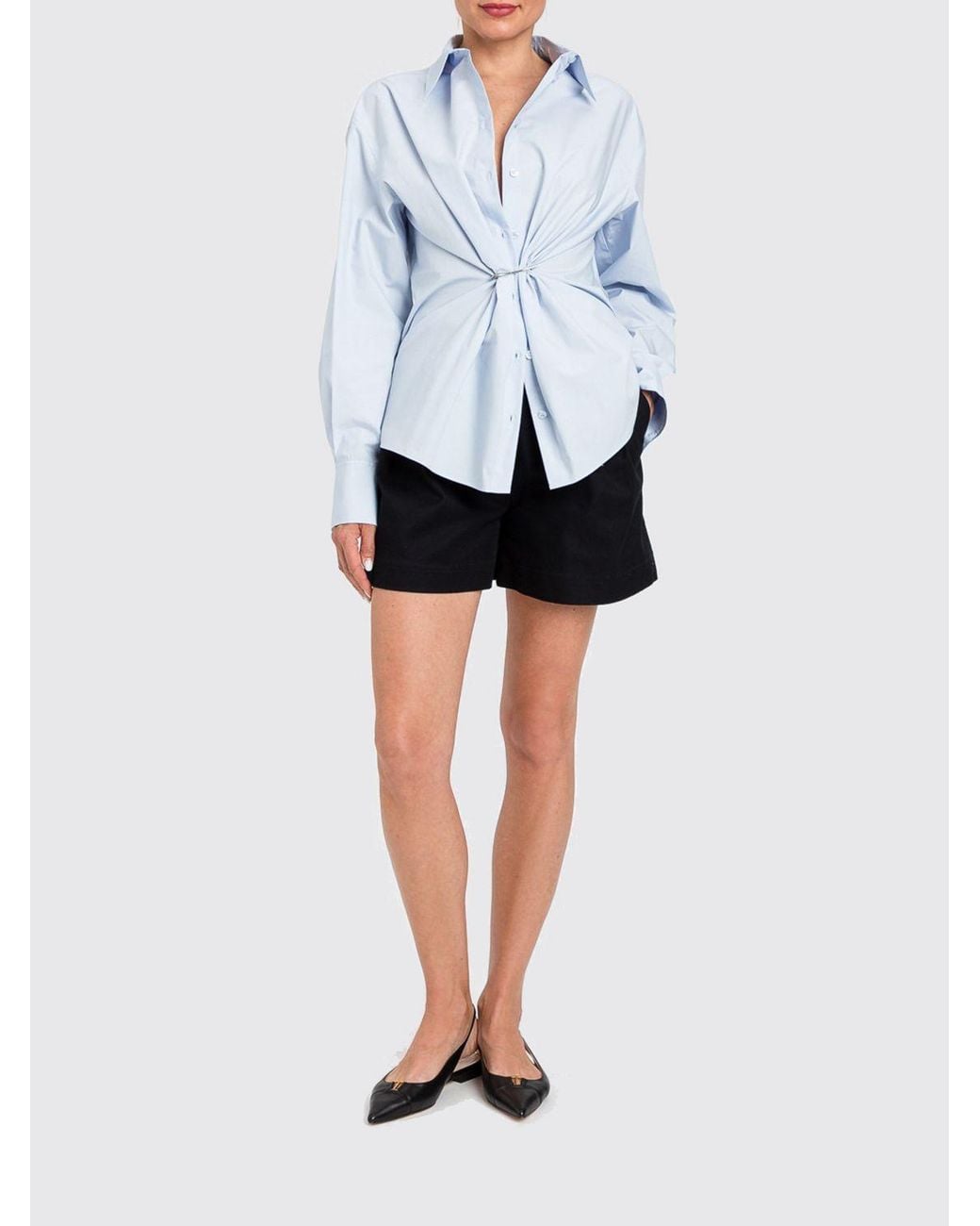 Twinset White Cotton Poplin Shirt