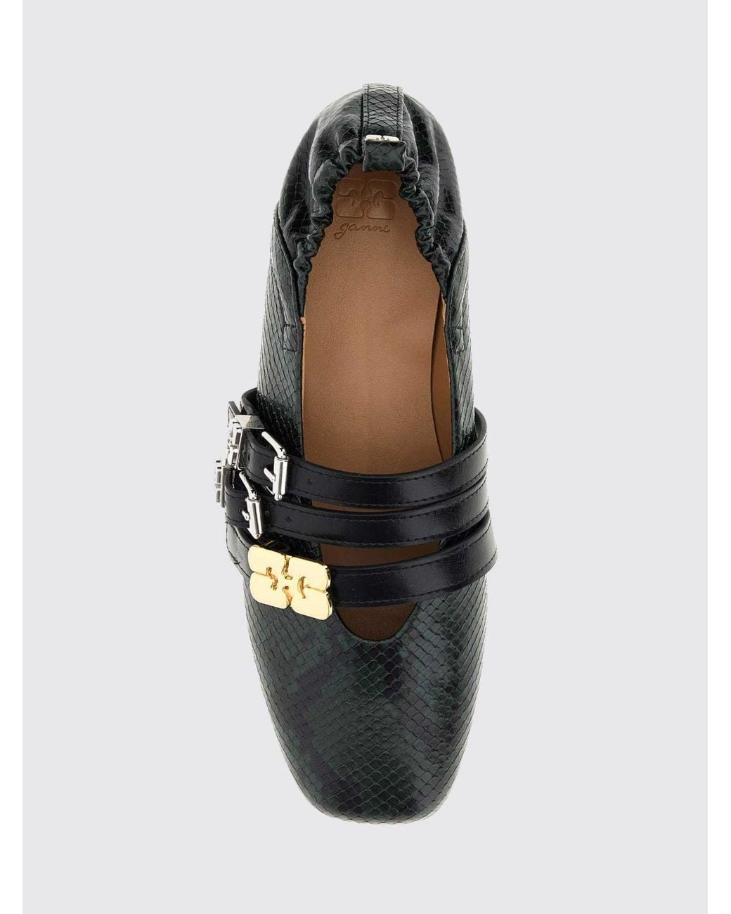 Ganni White Ballet Flat