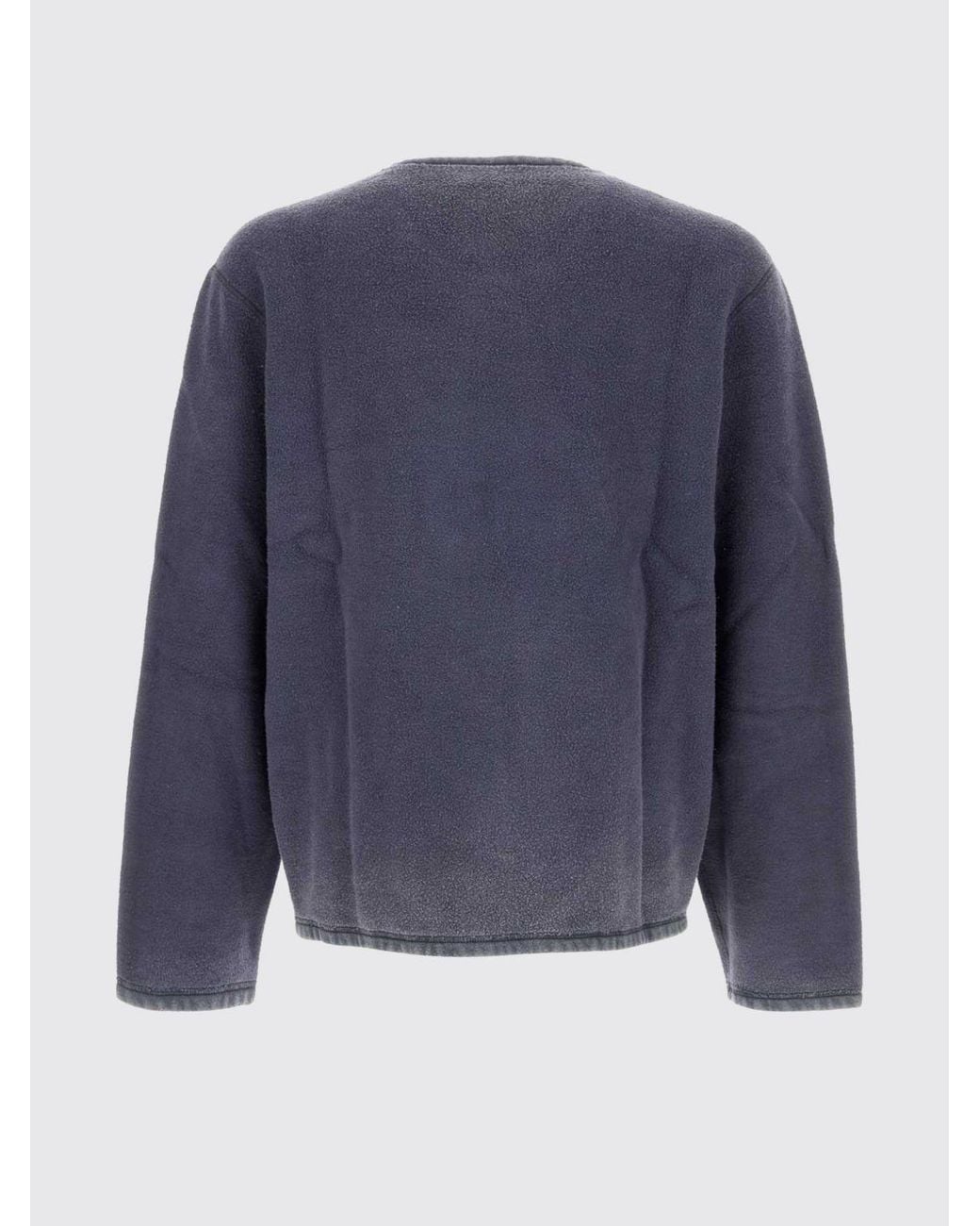 Our Legacy Blue Cotton Crewneck Sweatshirt With Dropped Shoulders for men