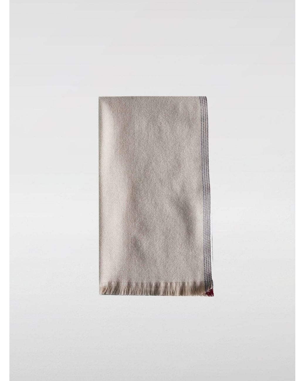 Sciarpa Di Lana E Cashmere di Brunello Cucinelli in Gray da Uomo