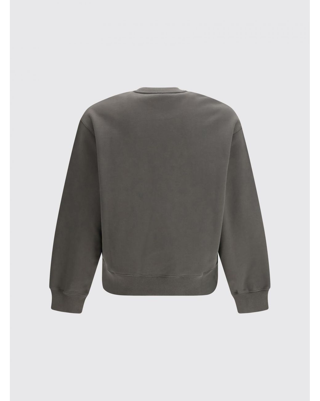 Maison Kitsuné Gray Maison KitsunÉ Cotton Crewneck Sweatshirt for men