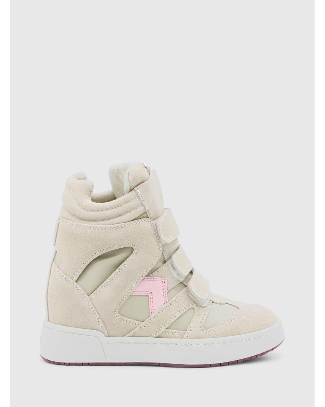 Isabel Marant White Bekett Suede Sneakers