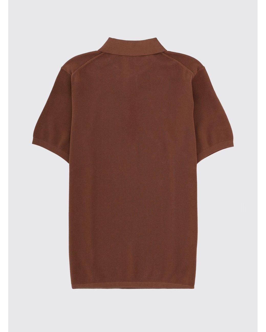 Polo En Coton Aspesi pour homme en coloris Brown
