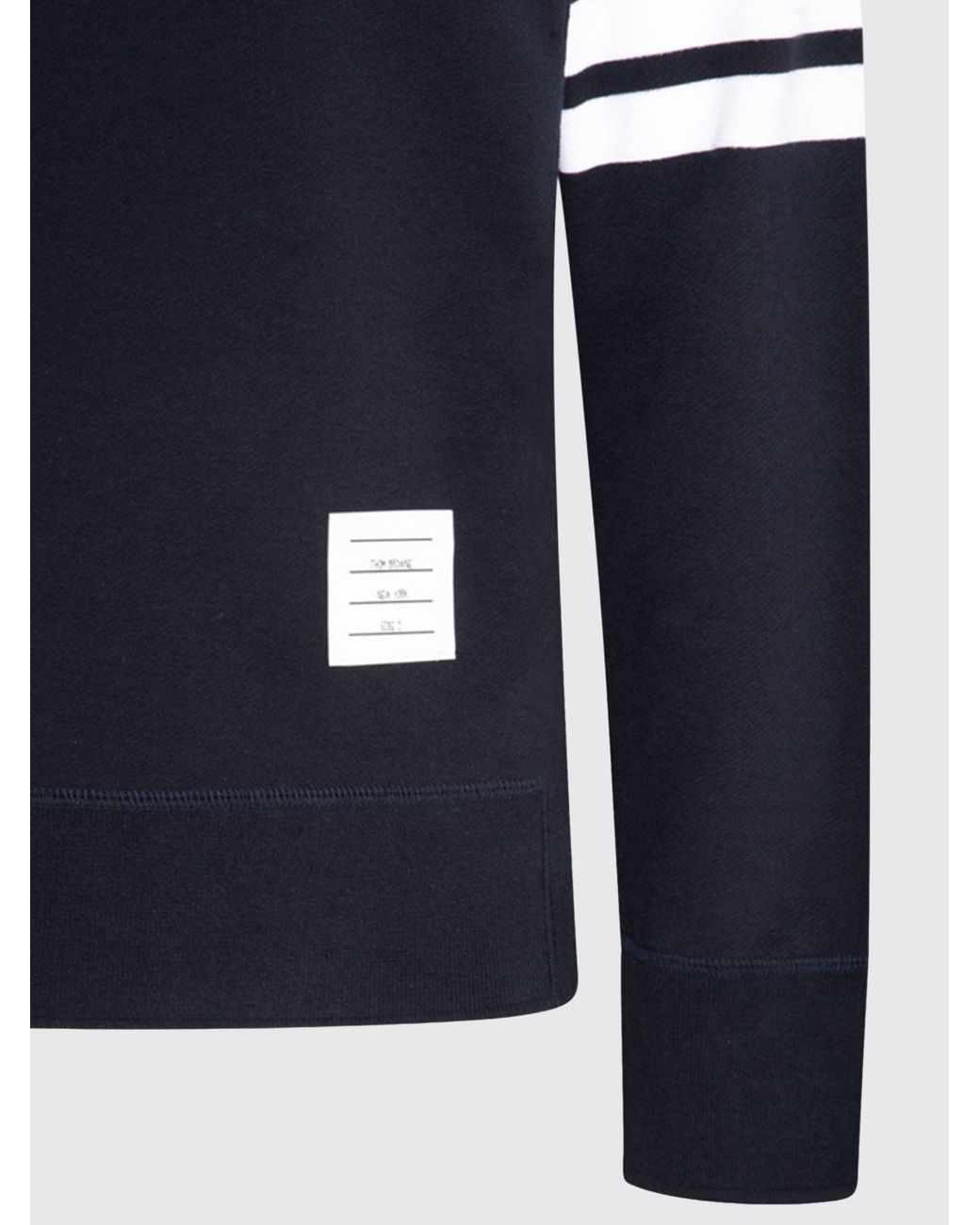 Thom Browne Blue Slim Fit Crew Neck Sweatshirt for men