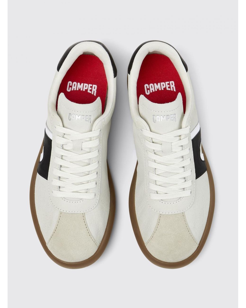 Camper White Pelotas Soller Leather Sneakers