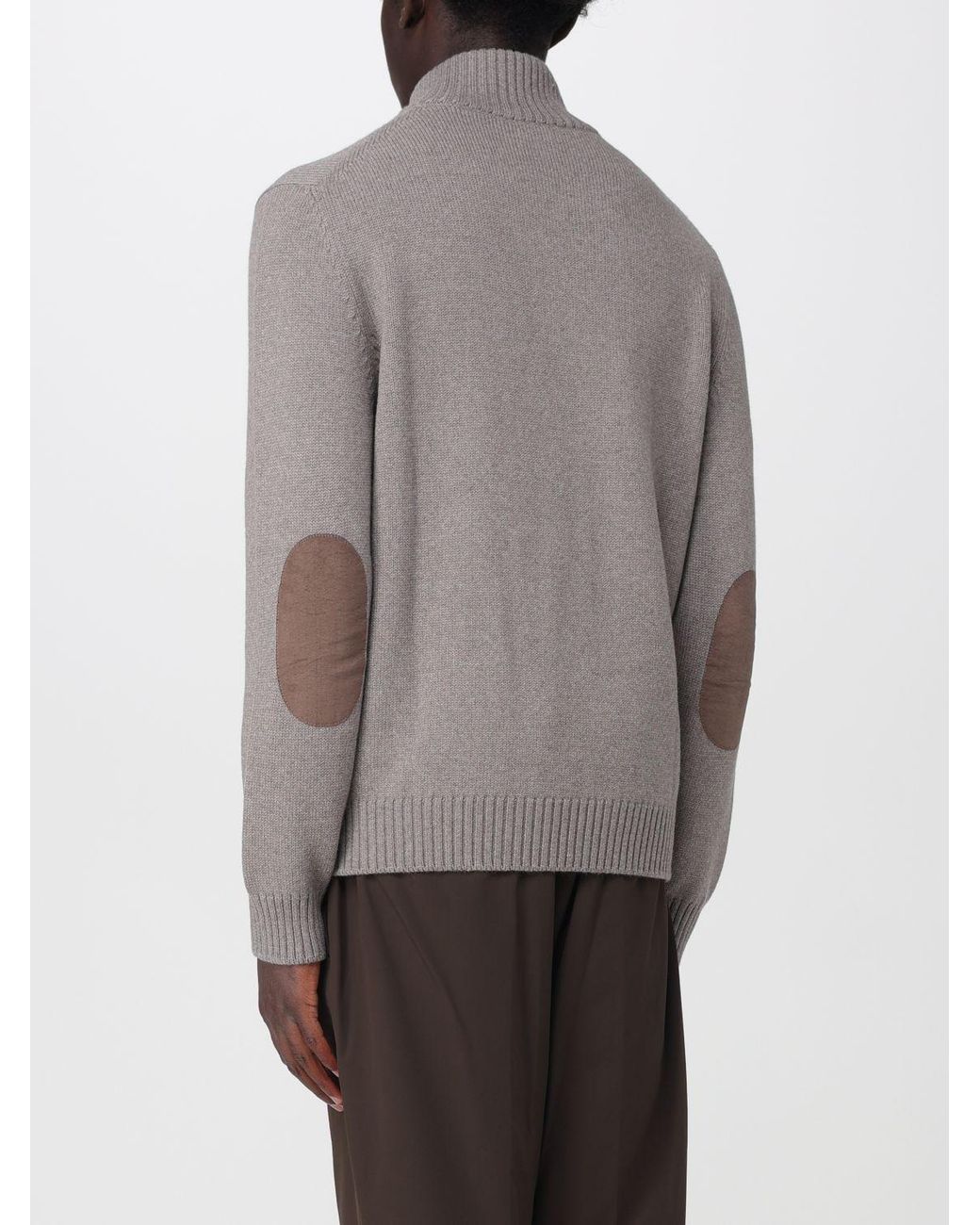Fay Gray Wool Long-Sleeved Turtleneck With Iconic Toggle Fastening for men