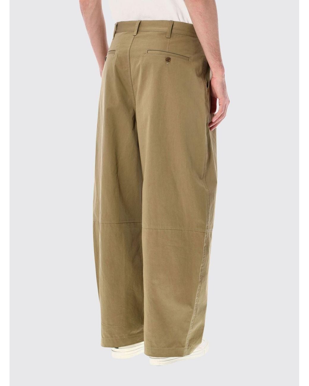 Comme des Garçons Natural Comme Des Gar&Ccedil	Ons Wide-Leg Cotton And Linen-Blend Trousers With Belt Loops for men