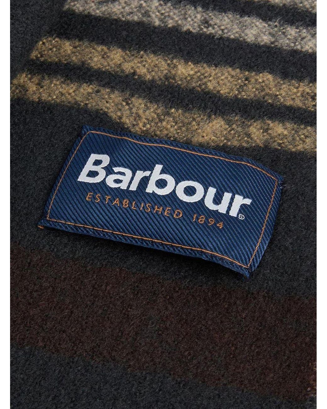 Barbour Black Scarf for men