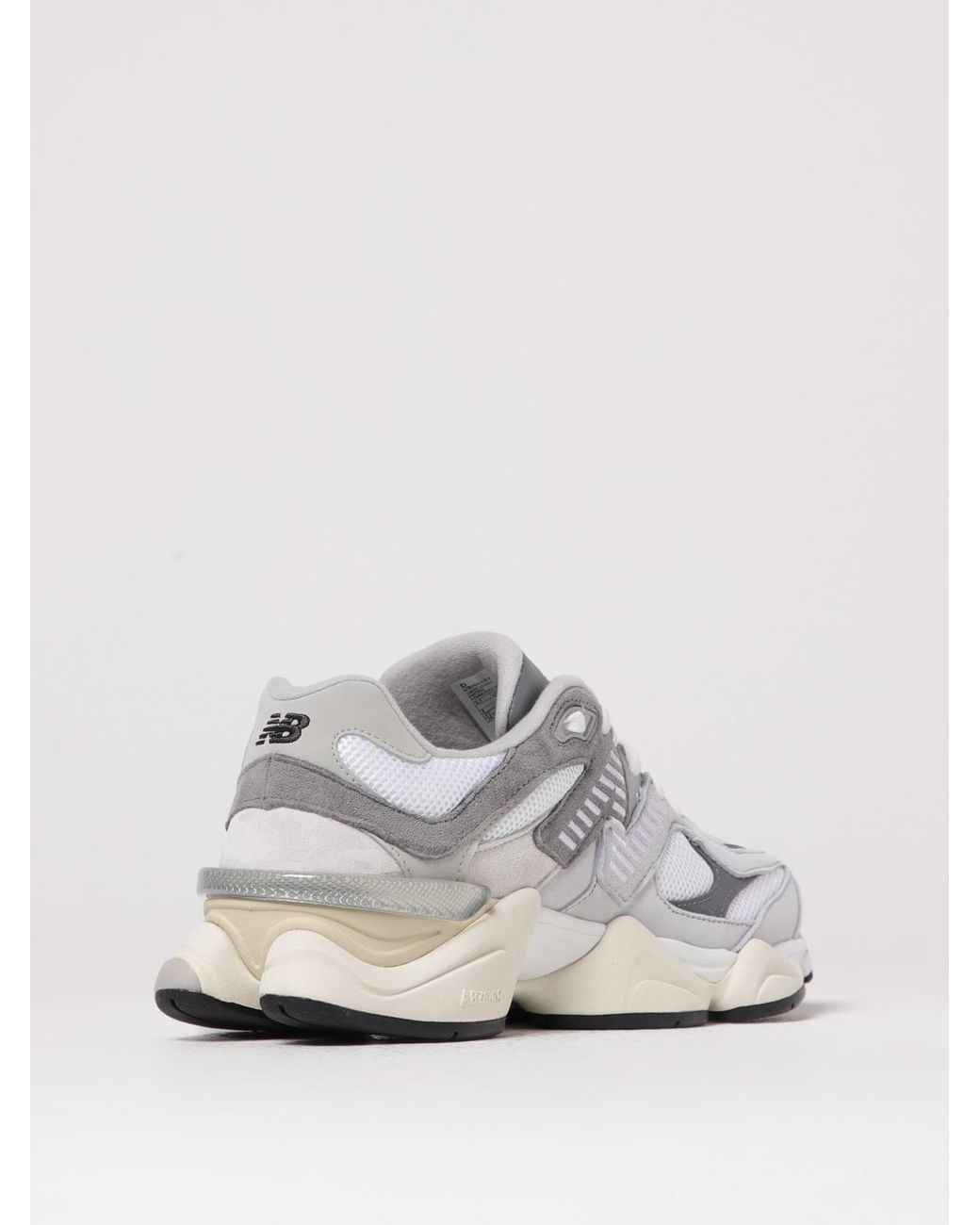 New Balance White 9060 Suede And Mesh Sneakers for men