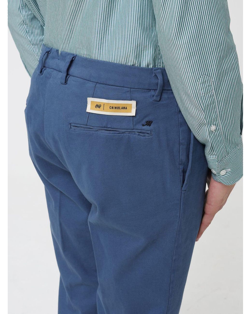 Mason's Blue Trousers for men